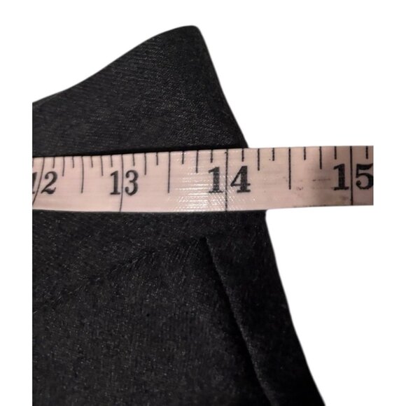 ZARA Gray Pleated Tapered Pants XS | Button Hem Minimalist Street Style - Picture 8 of 8